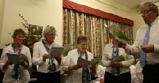 Graham and a small group of ladies 'backing'